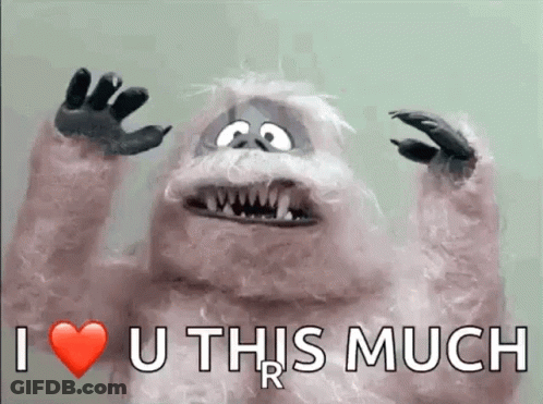 Stuffed Animal Saying I Love You This Much GIF