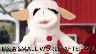 Stuffed Animal Saying It's A Small World After All GIF