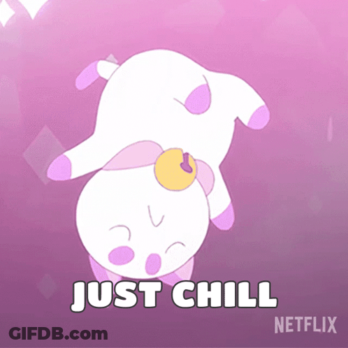 Stuffed Animal Saying Just Chill GIF
