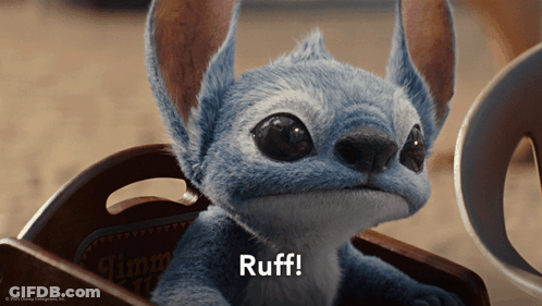 Stuffed Animal Saying Ruff GIF