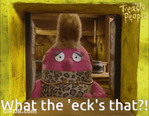 Stuffed Animal Saying What The Ecks GIF
