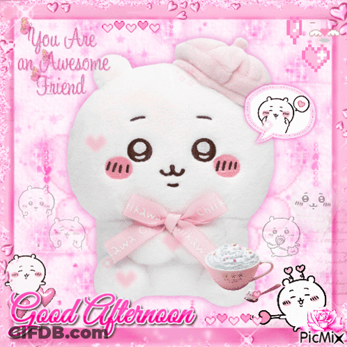 Stuffed Animal Saying You Are An Awesome Friend GIF