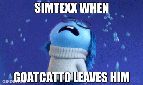 Stuffed Animal Simtexx When Goatcatto Leaves Him GIF