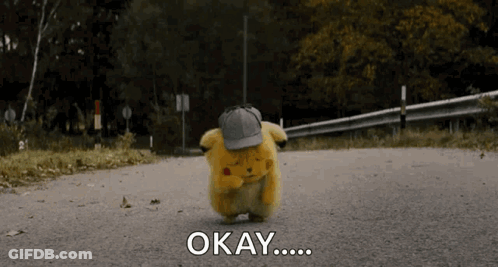 Stuffed Animal Walking In Hat Saying Okay GIF