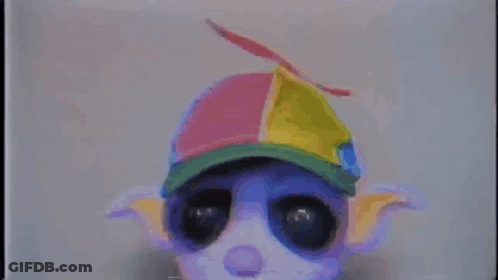 Stuffed Animal Wearing Hat Saying If You're Bored GIF