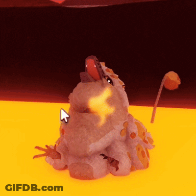 Stuffed Animal With Arrow Pointing Right GIF