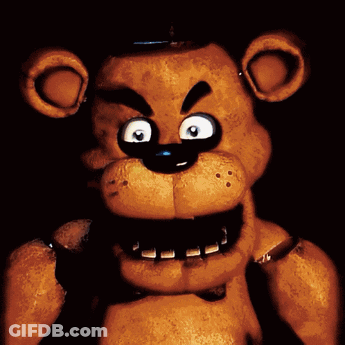 Stuffed Animal With Big Eyes And Sharp Teeth GIF