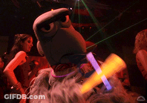 Stuffed Animal With Glow Sticks GIF