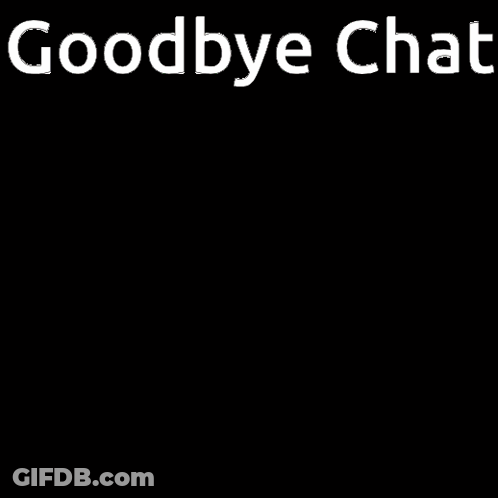 Stuffed Animal With Goodbye Chat GIF