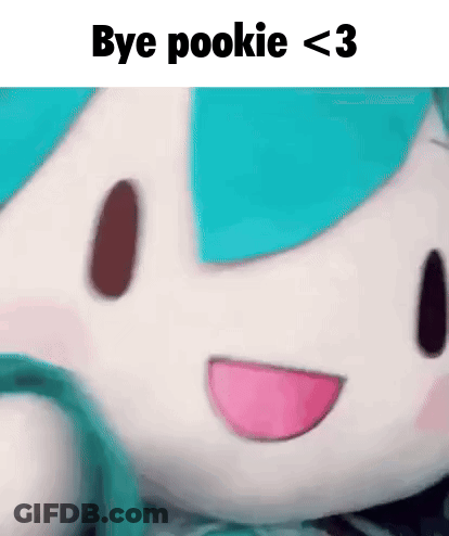 Stuffed Animal With Pink Tongue Bye Pookie GIF