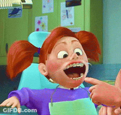 Stuffed Animal With Red Hair And Bow Tie Says See Ya GIF