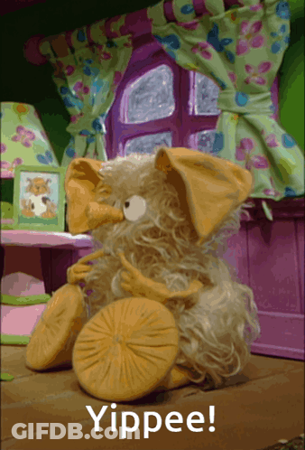 Stuffed Animal Yippee GIF