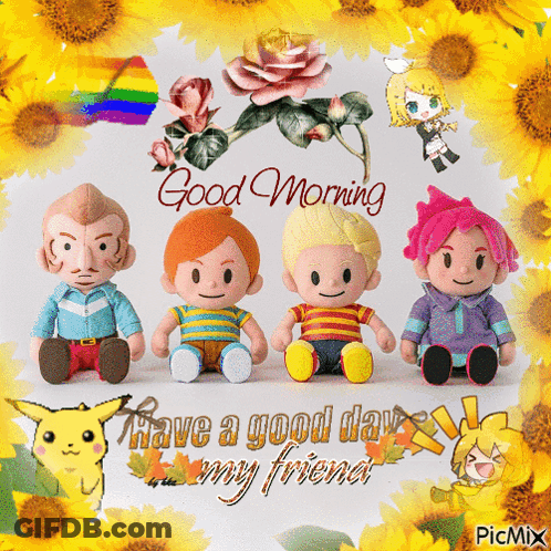 Stuffed Animals Good Morning Have A Good Day My Friend GIF