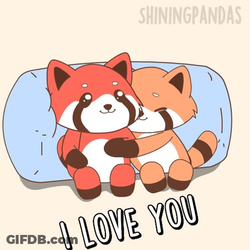 Stuffed Animals Hugging Saying I Love You GIF