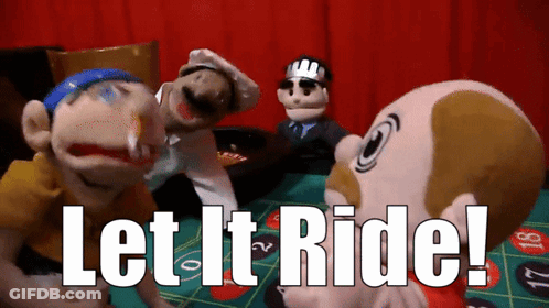 Stuffed Animals Playing Roulette Let It Ride GIF