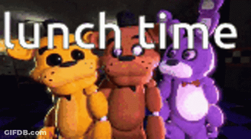 Stuffed Animals Saying Lunch Time GIF