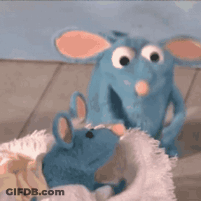 Stuffed Animals Sitting On Bed GIF