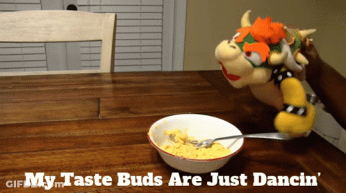 Stuffed Bowser Cereal My Taste Buds Dancin GIF