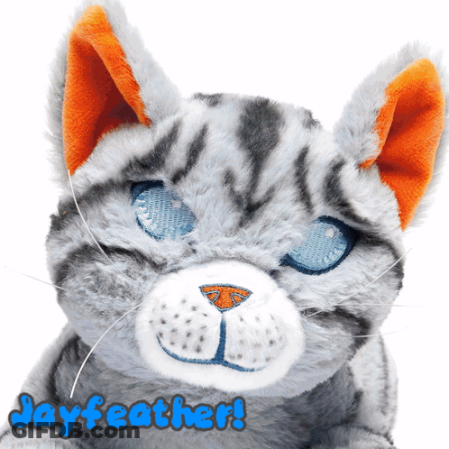 Stuffed Cat Jayfeather GIF