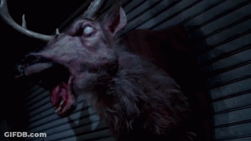 Stuffed Deer With Mouth Open GIF