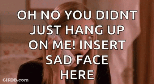 Stuffed Dog Sitting In Chair Talking On Phone Says Hangs Up GIF