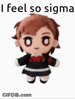 Stuffed Doll I Feel So Sigma GIF