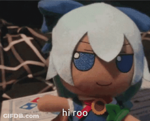 Stuffed Doll Saying Hi Roo At Domino's GIF