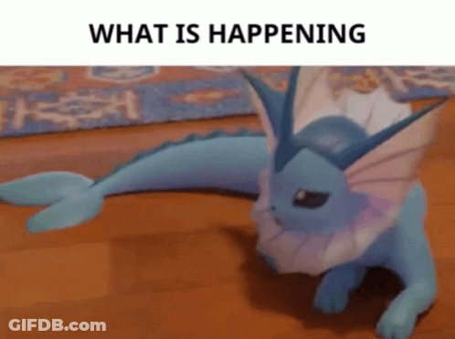 Stuffed Fish Saying What Is Happening GIF