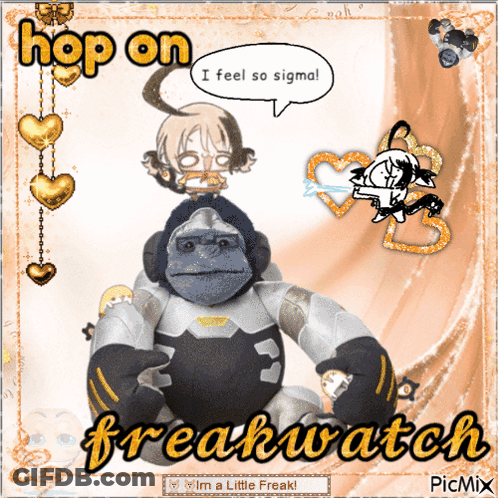Stuffed Gorilla Saying Freakwatch GIF