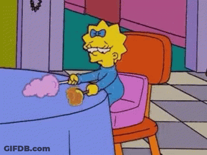 Stuffed Maggie Simpson GIF