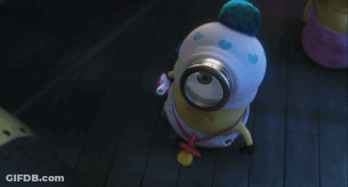 Stuffed Minion With Sally Name Tag GIF