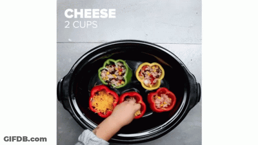 Stuffed Recipe Bell Peppers GIF
