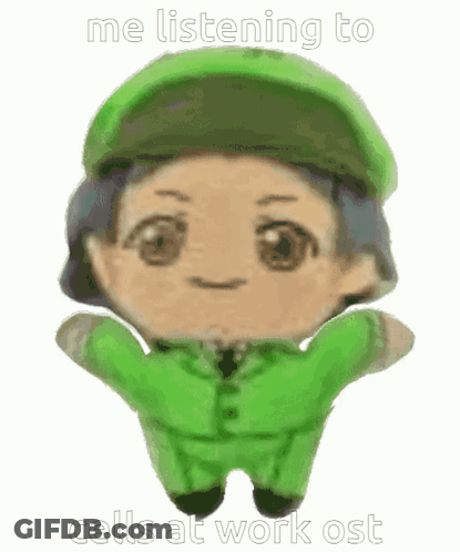Stuffed Toy Man Listening Cells At Work OST GIF