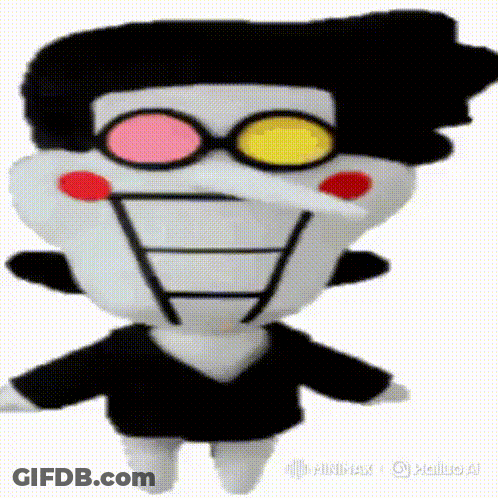 Stuffed Toy Man With Glasses And Mustache GIF