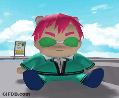 Stuffed Toy With Pink Hair And Green Sunglasses GIF