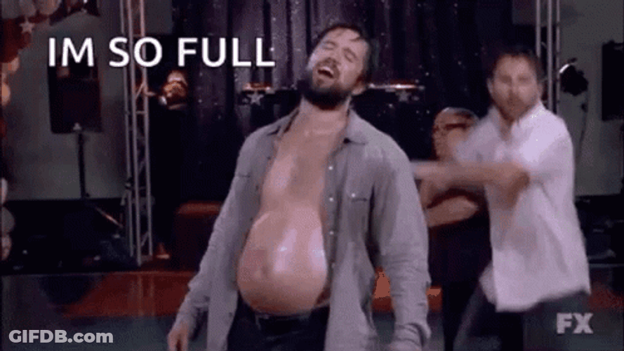 Stuffed Tummy I'm So Full GIF