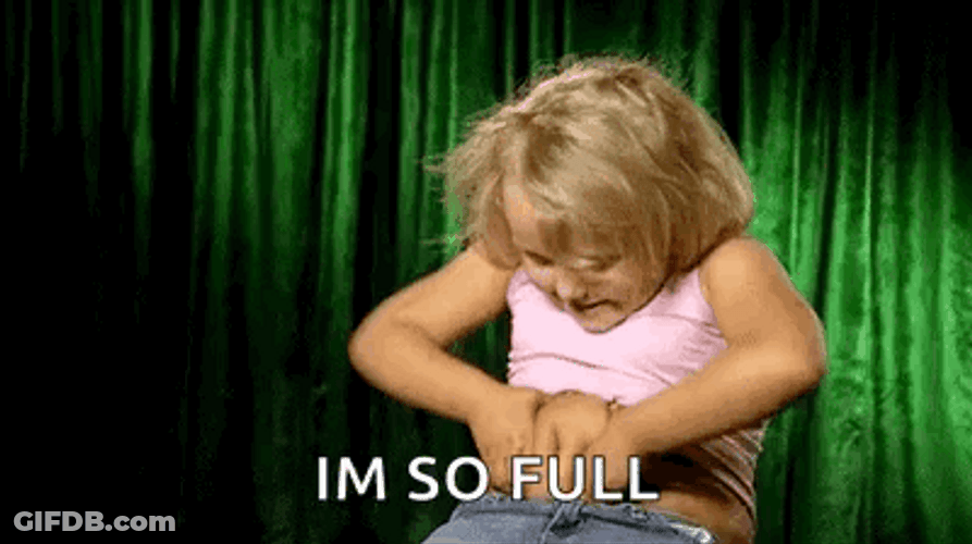 Stuffed Tummy Is So Full GIF