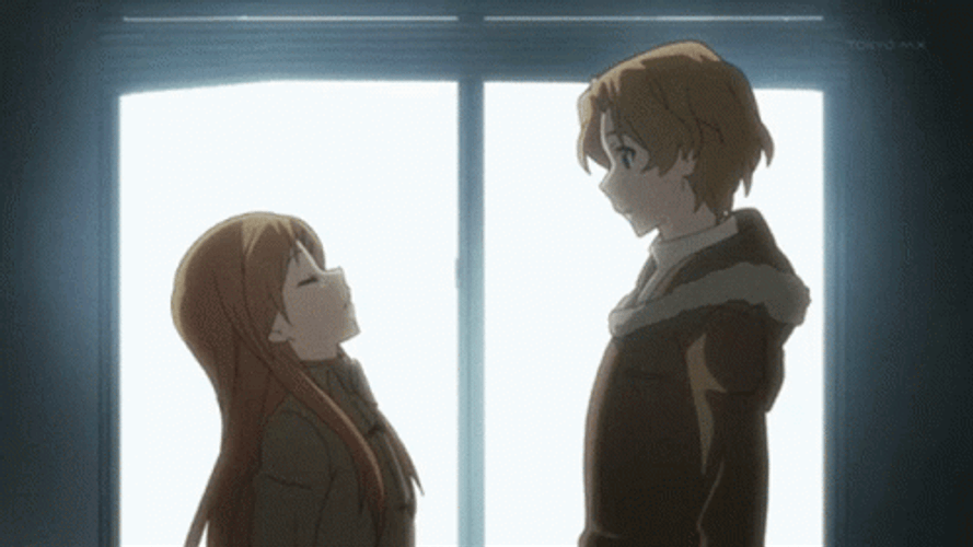 Stunned Anime Big Hug GIF