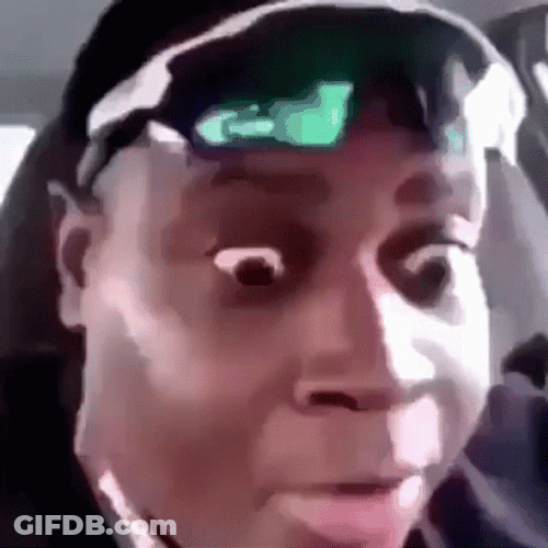Stunned Black Man Curious Eyes GIF