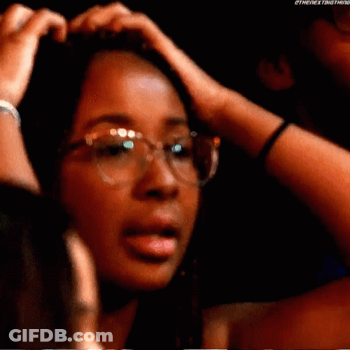 Stunned Black Woman Headache GIF