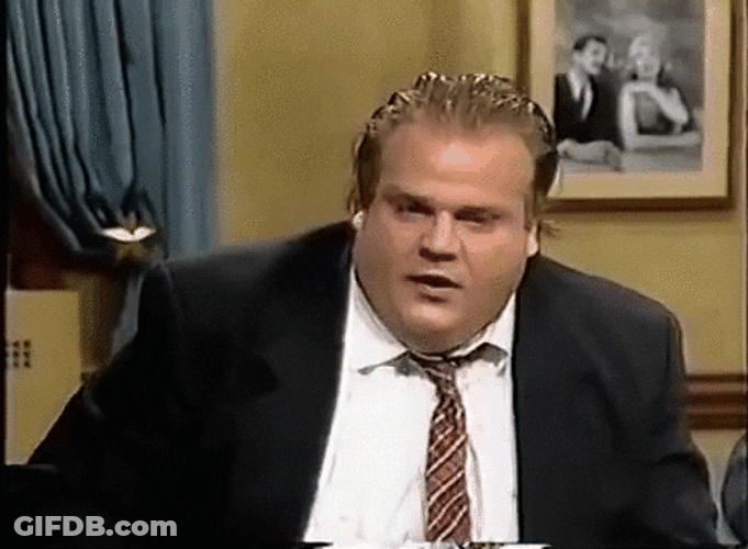 Stunned Chris Farley Shocked Reaction GIF