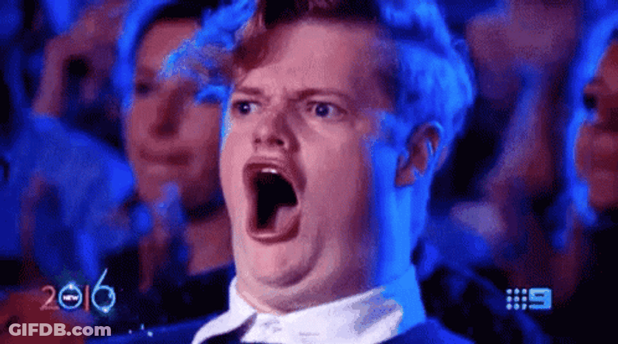 Stunned Clap Oh Shocked Face GIF