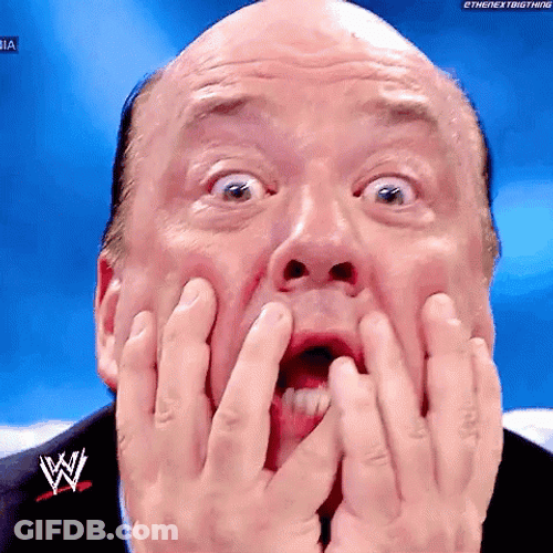 Stunned Oh No Paul Heyman WWE GIF