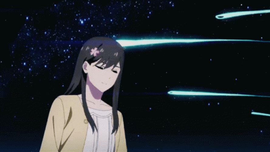 Stunned Sun Rong Meteor Shower Anime GIF