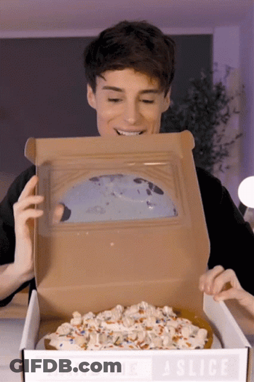 Stunned Surprise Man Cake GIF