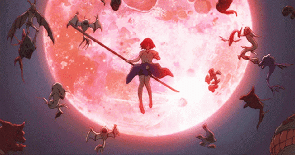 Stunning Anime Fights Kyoukai No Kanata GIF