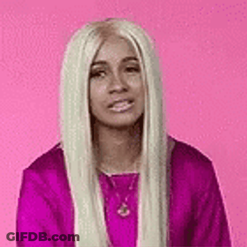 Stunning Cardi B Chewing GIF