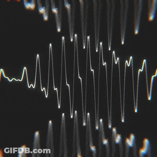 Stunning Sound Wave Visual Art GIF