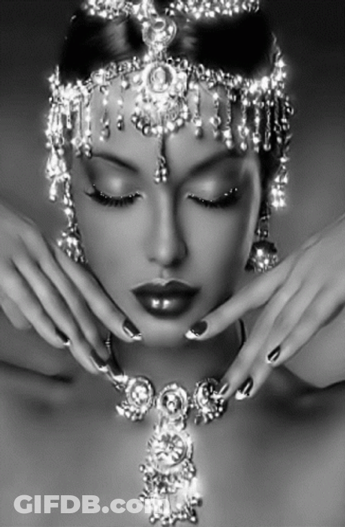 Stunning Woman Jewelry Collection GIF