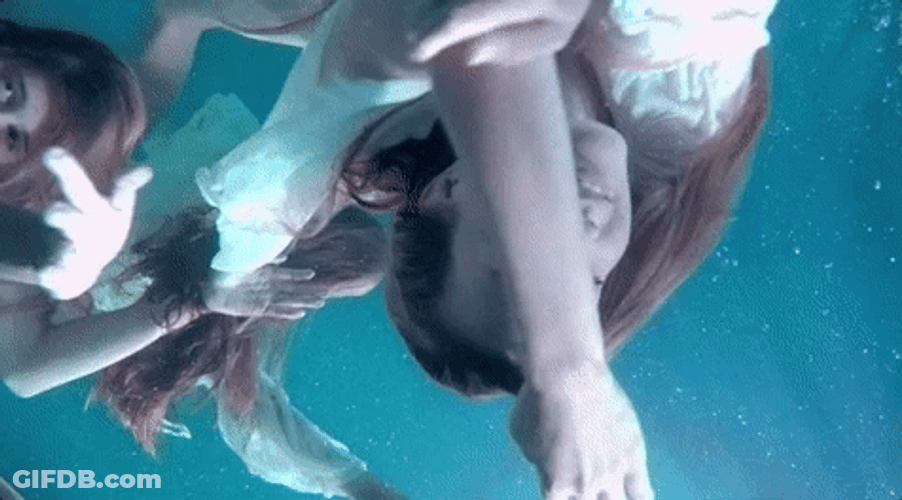 Stunning Woman Underwater GIF
